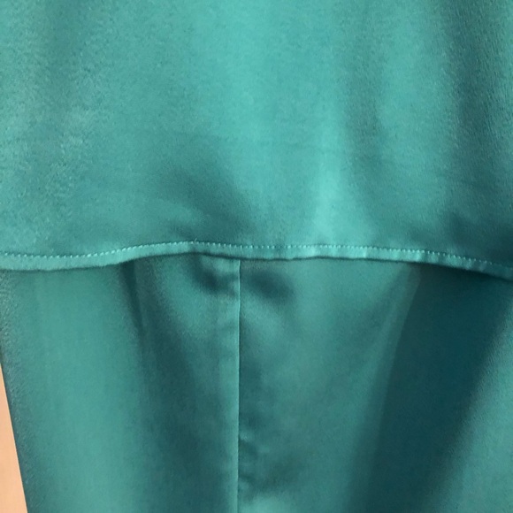 SATIN TWO PIECE SET
LONG SLEEVE WIDE LEG FORREST GREEN Size XL NWT - Picture 8 of 15